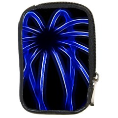 Light Effect Blue Bright Design Compact Camera Leather Case