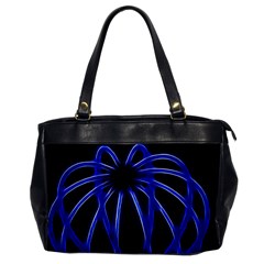 Light Effect Blue Bright Design Oversize Office Handbag