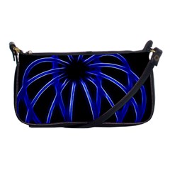 Light Effect Blue Bright Design Shoulder Clutch Bag by HermanTelo