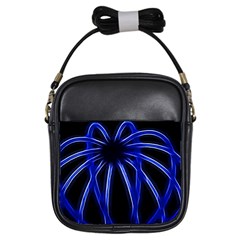 Light Effect Blue Bright Design Girls Sling Bag by HermanTelo