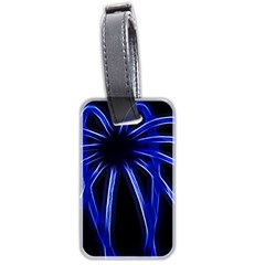 Light Effect Blue Bright Design Luggage Tag (two Sides)