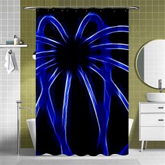 Light Effect Blue Bright Design Shower Curtain 48  X 72  (small) 