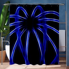 Light Effect Blue Bright Design Shower Curtain 60  X 72  (medium)  by HermanTelo