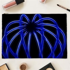 Light Effect Blue Bright Design Cosmetic Bag (xxl)