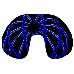 Light Effect Blue Bright Design Travel Neck Pillow