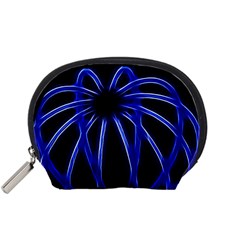 Light Effect Blue Bright Design Accessory Pouch (small) by HermanTelo