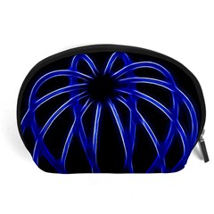 Light Effect Blue Bright Design Accessory Pouch (large)