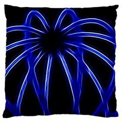 Light Effect Blue Bright Design Standard Flano Cushion Case (two Sides) by HermanTelo