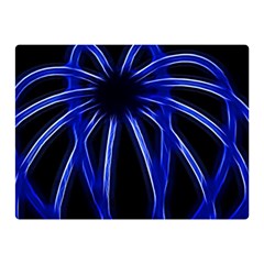 Light Effect Blue Bright Design Double Sided Flano Blanket (mini) 