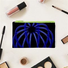 Light Effect Blue Bright Design Cosmetic Bag (xs)