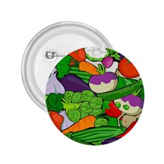 Vegetables Bell Pepper Broccoli 2 25  Buttons by HermanTelo