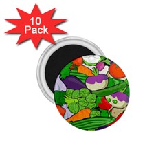 Vegetables Bell Pepper Broccoli 1 75  Magnets (10 Pack)  by HermanTelo