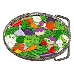 Vegetables Bell Pepper Broccoli Belt Buckles by HermanTelo