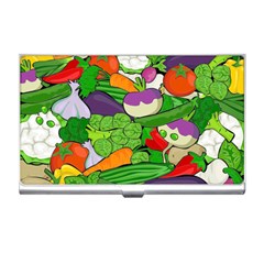 Vegetables Bell Pepper Broccoli Business Card Holder by HermanTelo