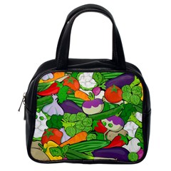 Vegetables Bell Pepper Broccoli Classic Handbag (one Side) by HermanTelo