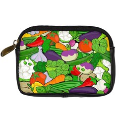 Vegetables Bell Pepper Broccoli Digital Camera Leather Case by HermanTelo