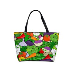 Vegetables Bell Pepper Broccoli Classic Shoulder Handbag by HermanTelo