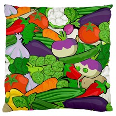 Vegetables Bell Pepper Broccoli Standard Flano Cushion Case (two Sides) by HermanTelo