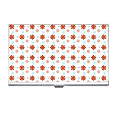 Background Flowers Multicolor Business Card Holder