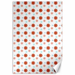 Background Flowers Multicolor Canvas 12  X 18 