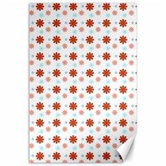 Background Flowers Multicolor Canvas 24  X 36  by HermanTelo