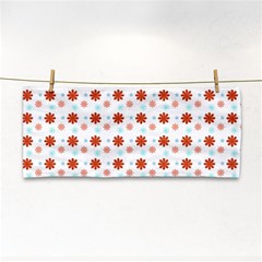 Background Flowers Multicolor Hand Towel