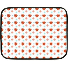 Background Flowers Multicolor Fleece Blanket (mini)