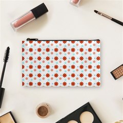 Background Flowers Multicolor Cosmetic Bag (small)