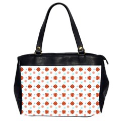 Background Flowers Multicolor Oversize Office Handbag (2 Sides)