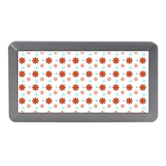 Background Flowers Multicolor Memory Card Reader (mini)