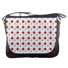 Background Flowers Multicolor Messenger Bag by HermanTelo