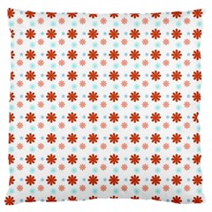 Background Flowers Multicolor Standard Flano Cushion Case (two Sides)