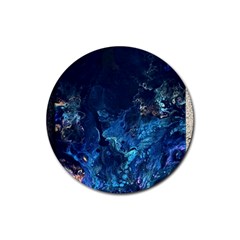  Coral reef Rubber Coaster (Round) 