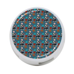 Retro Girls Dress In Black Pattern Blue Teal 4-port Usb Hub (one Side) by snowwhitegirl