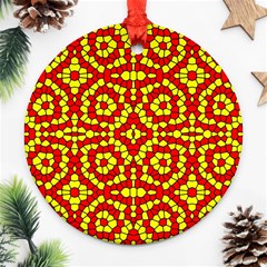 Rby 104 Round Ornament (two Sides) by ArtworkByPatrick