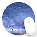 Gouttes d eau Galaxy Round Mousepads Front