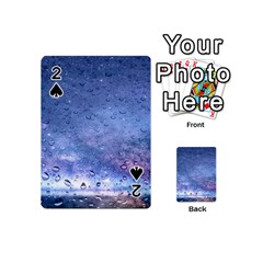 Gouttes D eau Galaxy Playing Cards 54 Designs (mini) by kcreatif