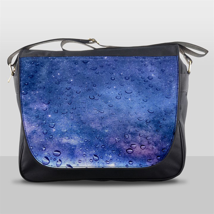 Gouttes d eau Galaxy Messenger Bag