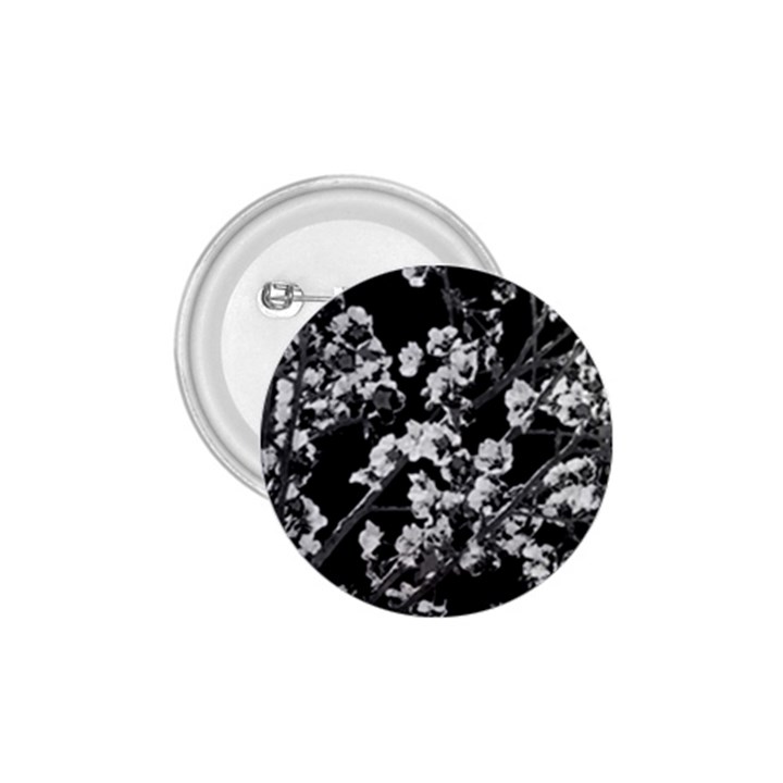 Fleurs de cerisier Noir & Blanc 1.75  Buttons