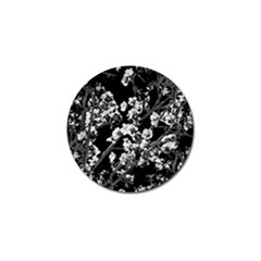 Fleurs De Cerisier Noir & Blanc Golf Ball Marker by kcreatif