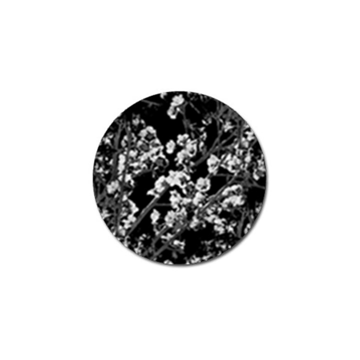 Fleurs de cerisier Noir & Blanc Golf Ball Marker (4 pack)