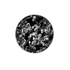 Fleurs De Cerisier Noir & Blanc Hat Clip Ball Marker (4 Pack) by kcreatif