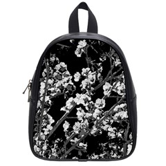 Fleurs De Cerisier Noir & Blanc School Bag (small) by kcreatif