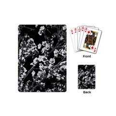 Fleurs De Cerisier Noir & Blanc Playing Cards Single Design (mini) by kcreatif