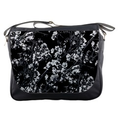 Fleurs De Cerisier Noir & Blanc Messenger Bag by kcreatif