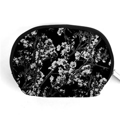 Fleurs De Cerisier Noir & Blanc Accessory Pouch (medium) by kcreatif