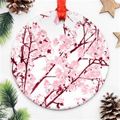 Fleurs De Cerisier Ornament (round) by kcreatif