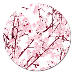 Fleurs De Cerisier Magnet 5  (round) by kcreatif