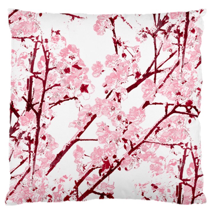 Fleurs de cerisier Large Cushion Case (Two Sides)