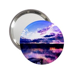 Photo Coucher Du Soleil Effet Galaxy 2 25  Handbag Mirrors by kcreatif